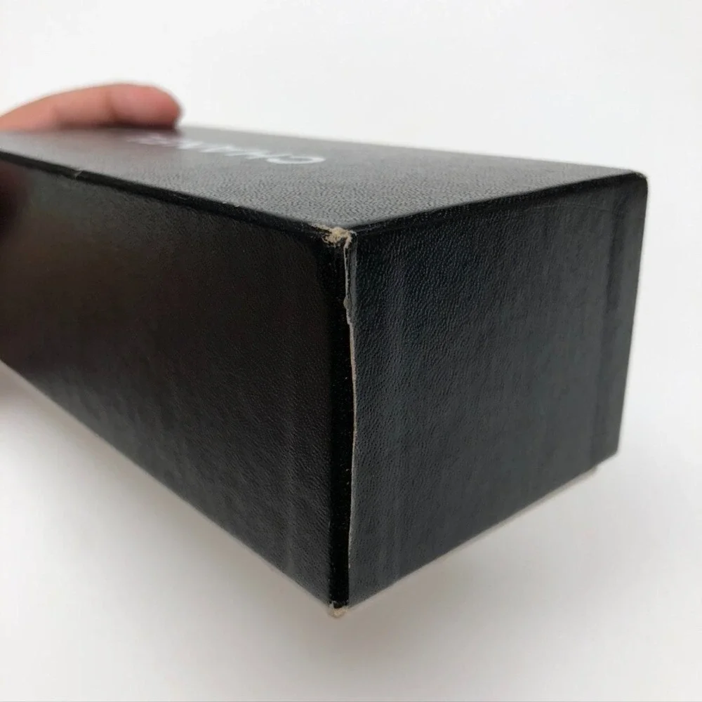 Authentic Chanel Gift Box Black Empty Storage Rectangle Small‎ 7x3x2.5